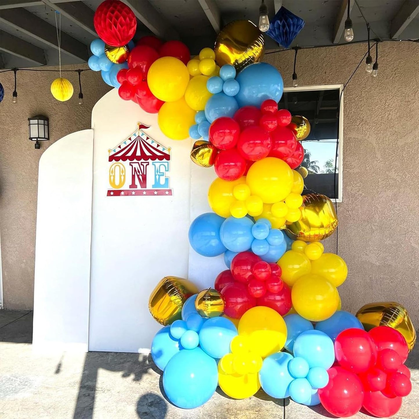 Gold Metallic Chrome Latex Balloon Arch Kit, 102PCS 18In 12In 10In 5In Arch Garland For Festival Picnic, Engagement, Wedding, Birthday Party, Gold Theme Anniversary Decoration With 33FT Ribbon