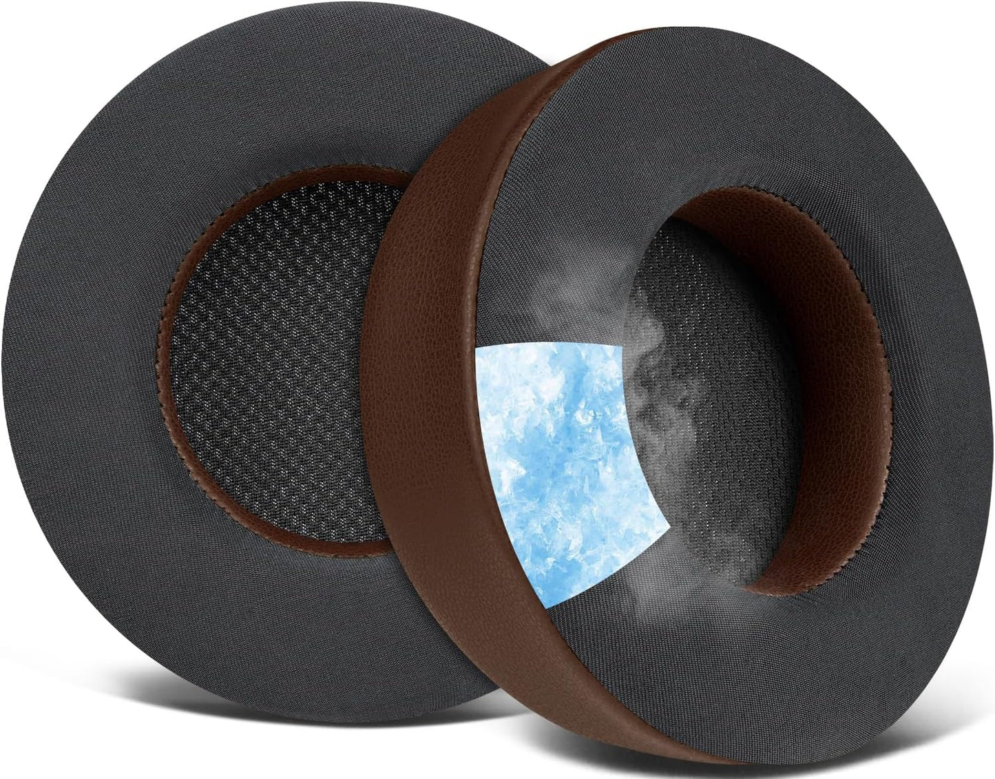 SOULWIT Cooling Gel Ear Pads Replacement for Corsair Virtuoso RGB Wireless XT SE Gaming Headset, Earpads Cushions with High-Density Noise Isolation Foam, Added Thickness - Black