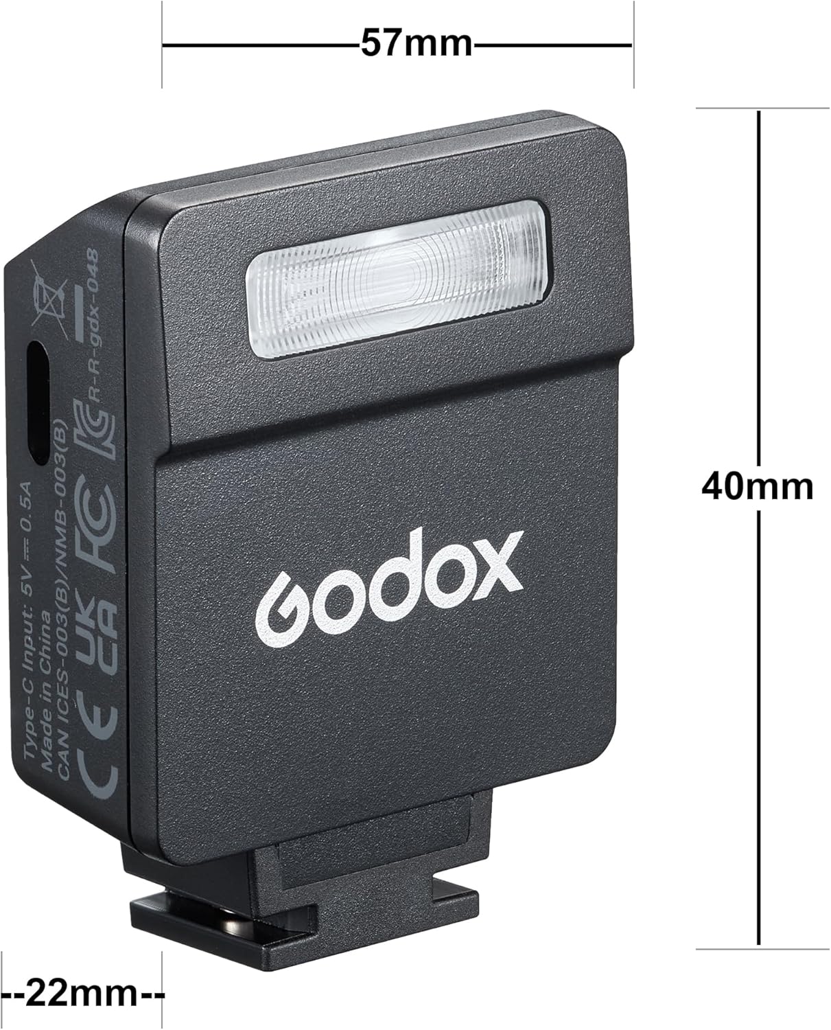 Godox IM20/IM22 Mini Camera Flash,3s Recycle Time,440 Full Power Flash Time Built in Lithium Battery for Fuji,for Canon,for Nikon,for Sony, for Olympus Camera (im22)