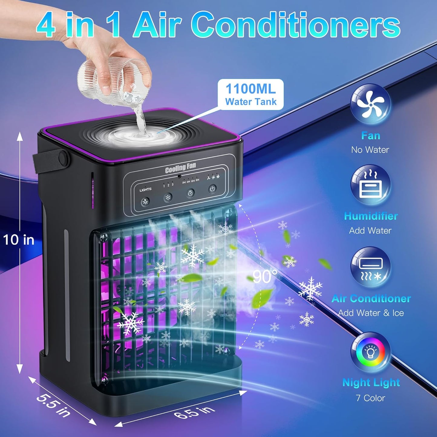 Purilite Select Mini Air Conditioner Maximum Chill, Minimal Footprint