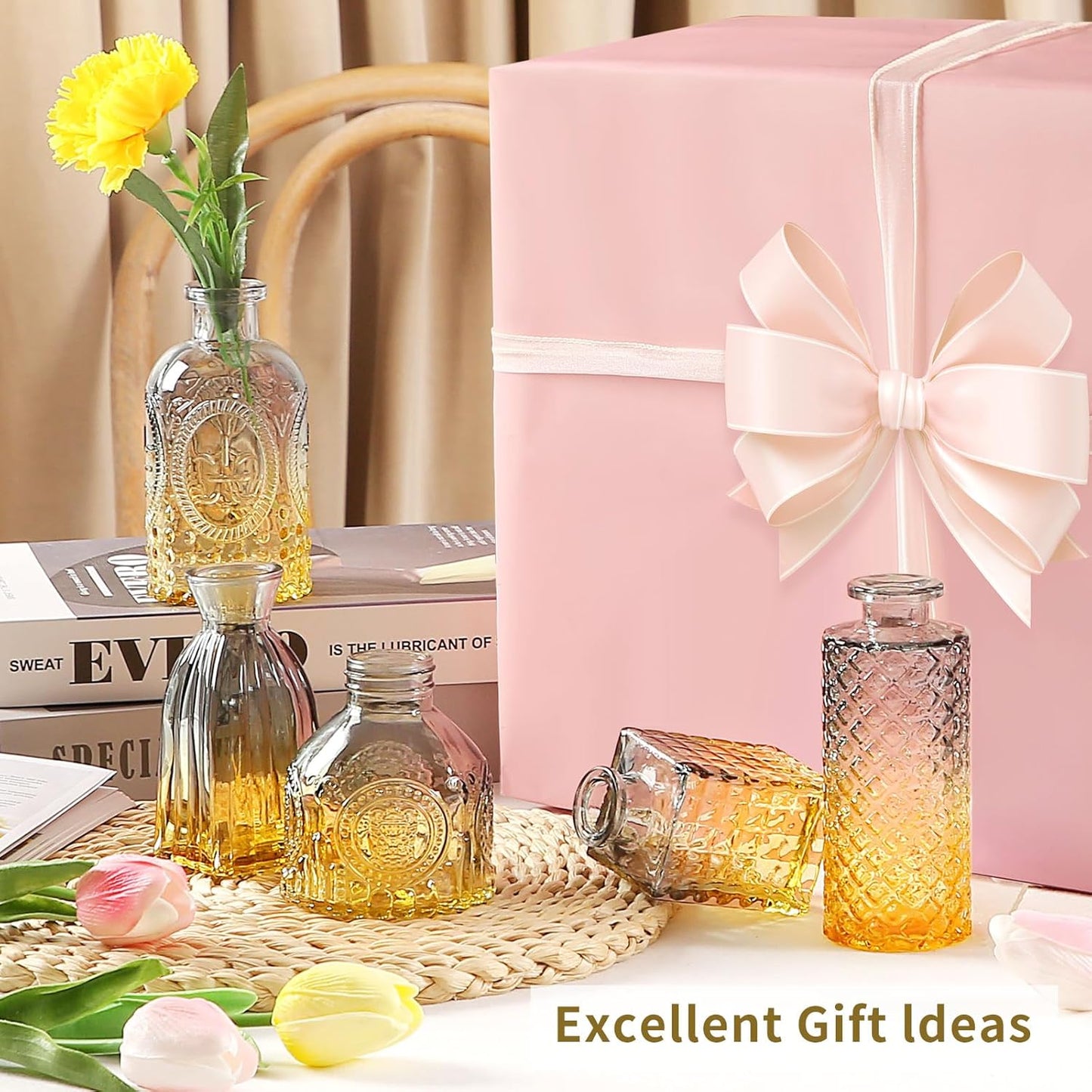 30 Pcs Mini Bud Vases As Wedding Centerpieces for Tables,Clear Bud Vases for Flowers,Small Flower Vases Suitable for Birthday Party,Anniversary,Wedding Reception,Baby Shower