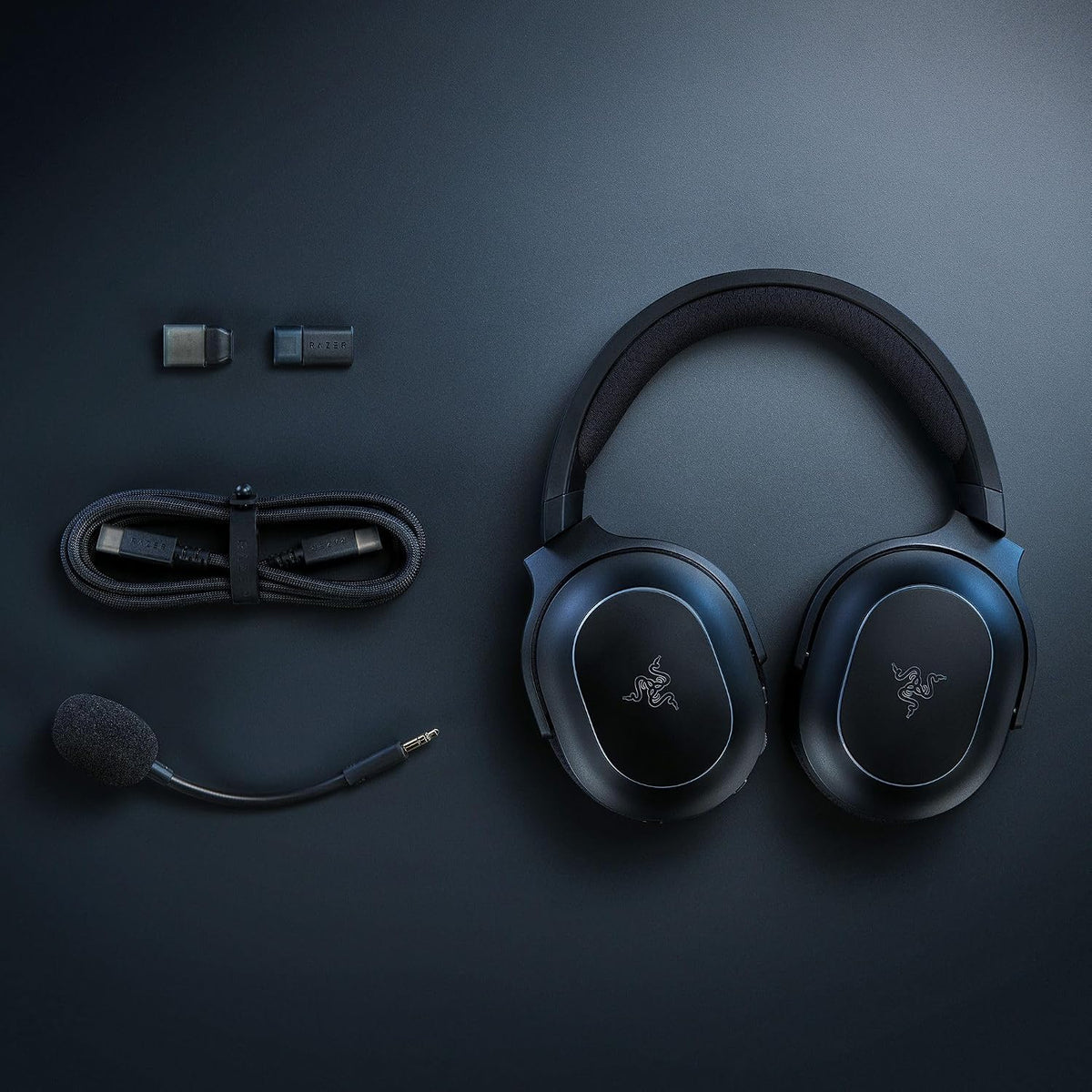 Razer Barracuda X Chroma Wireless Gaming Headset, 2.4 Ghz, Black Bluetooth, Lightweight, Chroma RGB, 40mm Drivers, Cardioid Mic, 70 Hr Battery, for PC, Mac, PS5, Switch 2, Smartphone