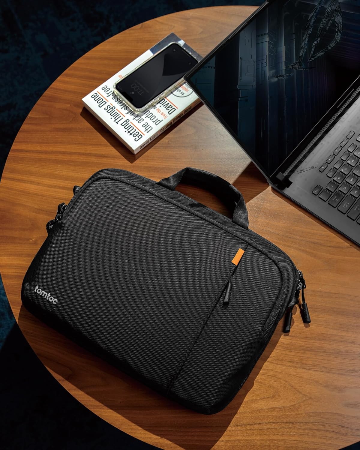tomtoc 360 Protective Laptop Carrying Case for 16-inch MacBook Pro M4/M3/M2/M1 Pro/Max A3403 A3186 A2991 A2780, Water-resistant Laptop Shoulder Bag fits 15-inch MacBook Air M4 2025, M3/A3114, M2/A2941