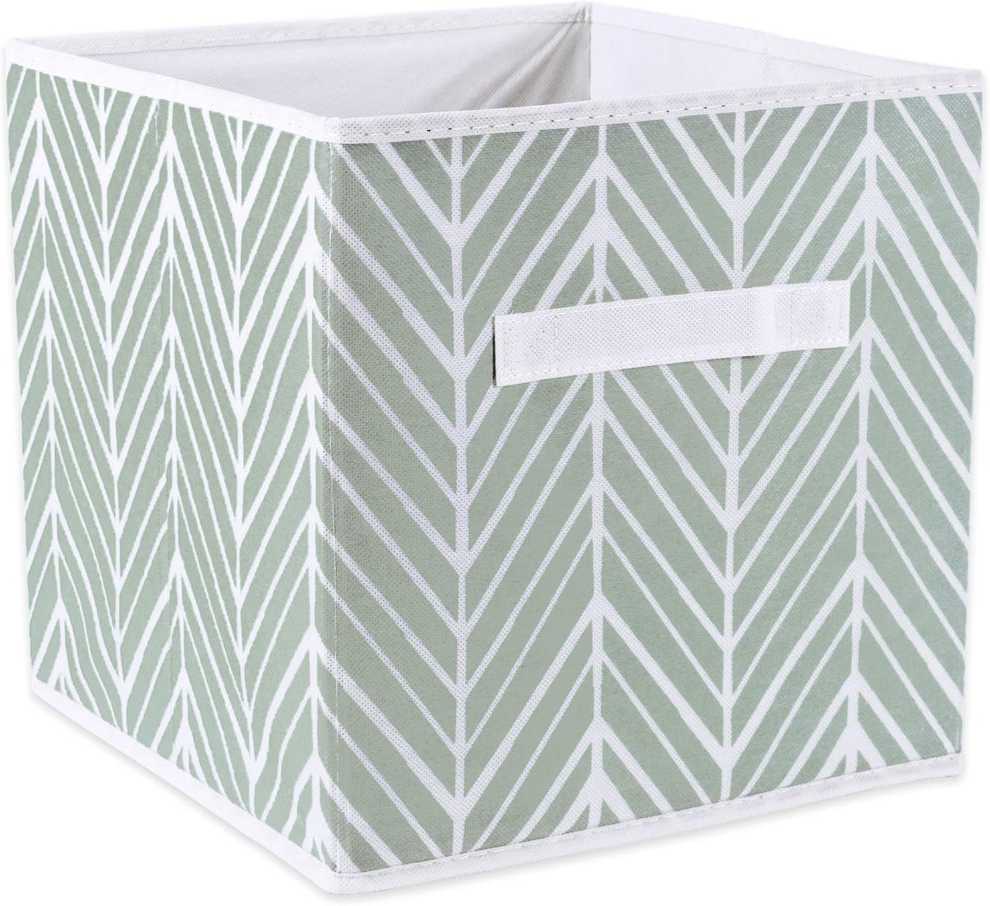 DII Foldable Fabric Storage Containers for Nurseries, Offices, Closets, Home Decor, Cube Organizers & Everyday Storage Needs, (Large - 11 x 11 x 11) Scroll Nautical Blue - Set of 2