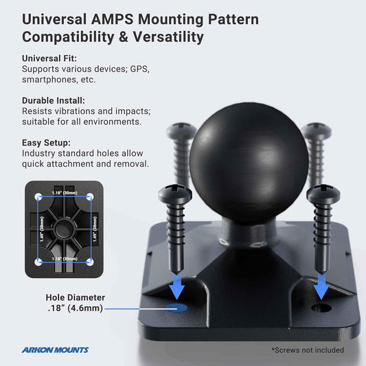ARKON Mounts Universal Marine Electronic Fishfinder Mount - PuriLite