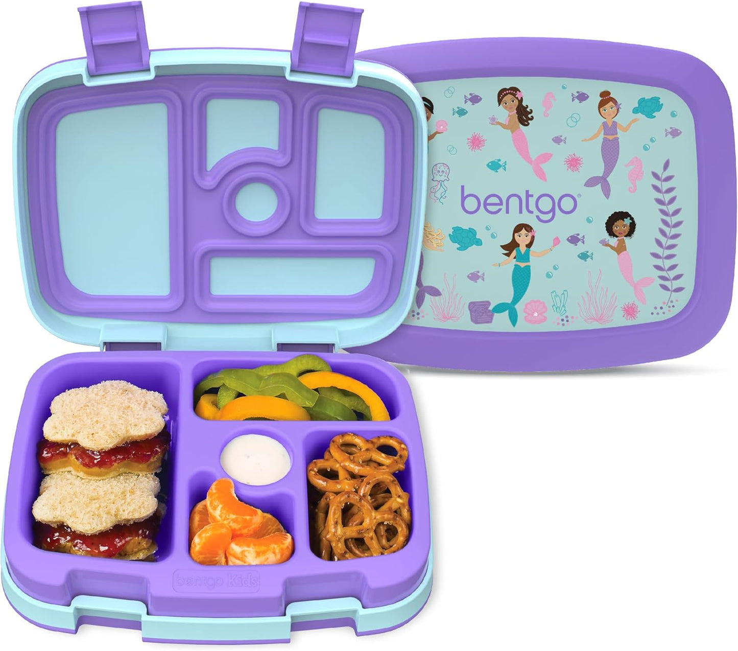 Bentgo Kids Prints Leak-Proof, 5-Compartment Bento-Style Kids Lunch Box - Ideal Portion Sizes for Ages 3 to 7 - BPA-Free, Dishwasher Safe, Food-Safe Materials - 2021 Collection (Llamas)