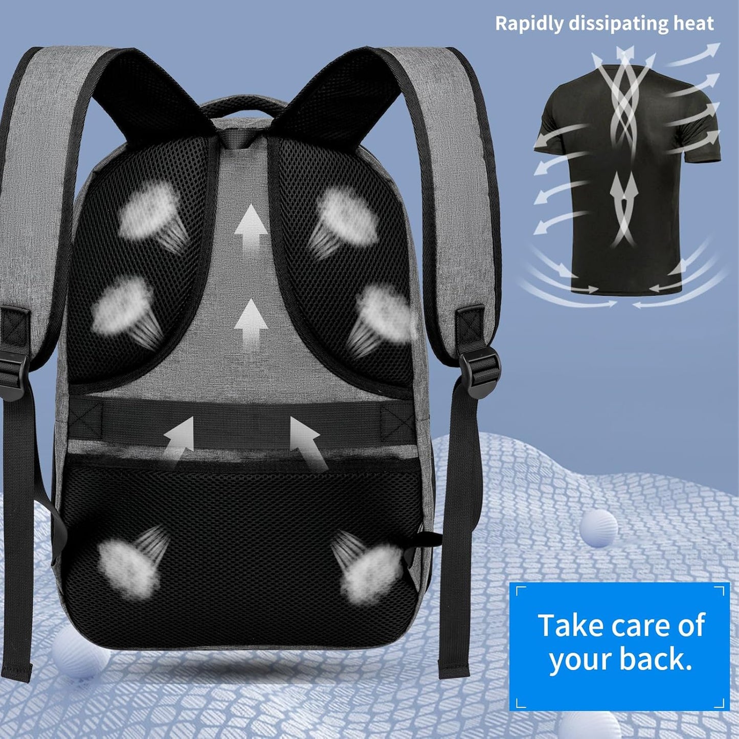 School backpack for Teen Boys, Backpack for Men,15.6 inch Laptop Backpack with USB Charging Port, Large Computer Bookbag with Compartments, Ergonomic Straps, Black
