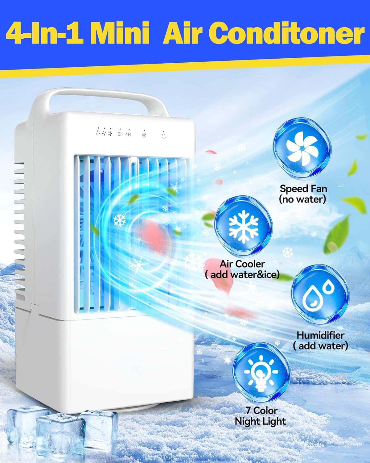 Purilite Select 4-in-1 Mini Air Conditioner – Smart Cooling, Anytime, Anywhere
