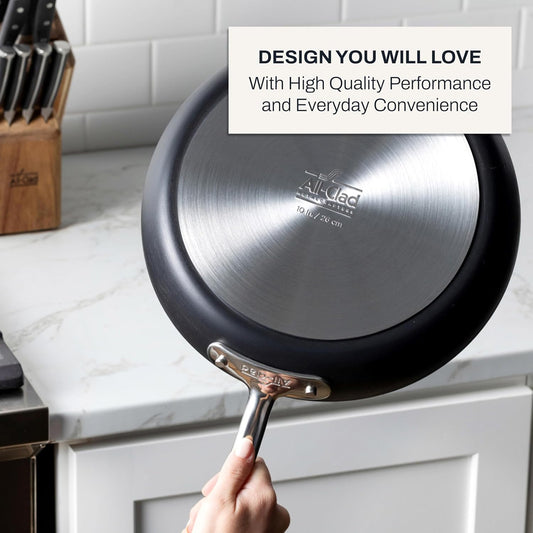 All-Clad HA1 Nonstick, 2-Piece Fry Pan Set, Induction Ready