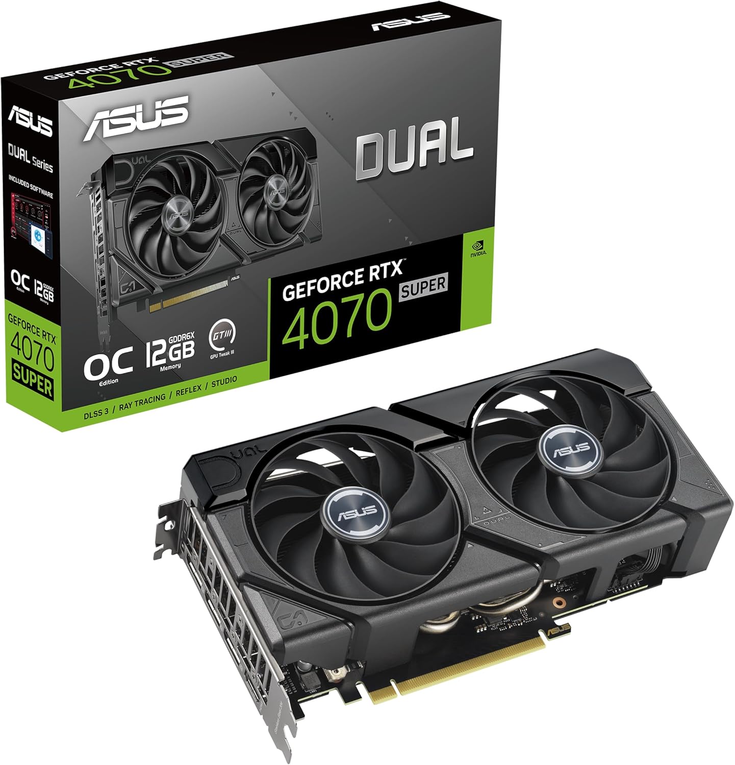 The SFF-Ready ASUS Prime GeForce RTX™ 5070 12GB GDDR7 Graphics Card (PCIe® 5.0, 12GB GDDR7, HDMI®/DP 2.1, 2.5-Slot, Axial-tech Fans, Dual BIOS)