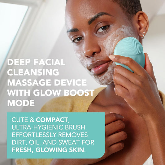 FOREO LUNA mini 3 Ultra-hygienic Facial Cleansing Brush | All Skin Types | Face Massager for Clean & Healthy Face Care | Extra Absorption of Facial Skin Care Products | Waterproof - PuriLite