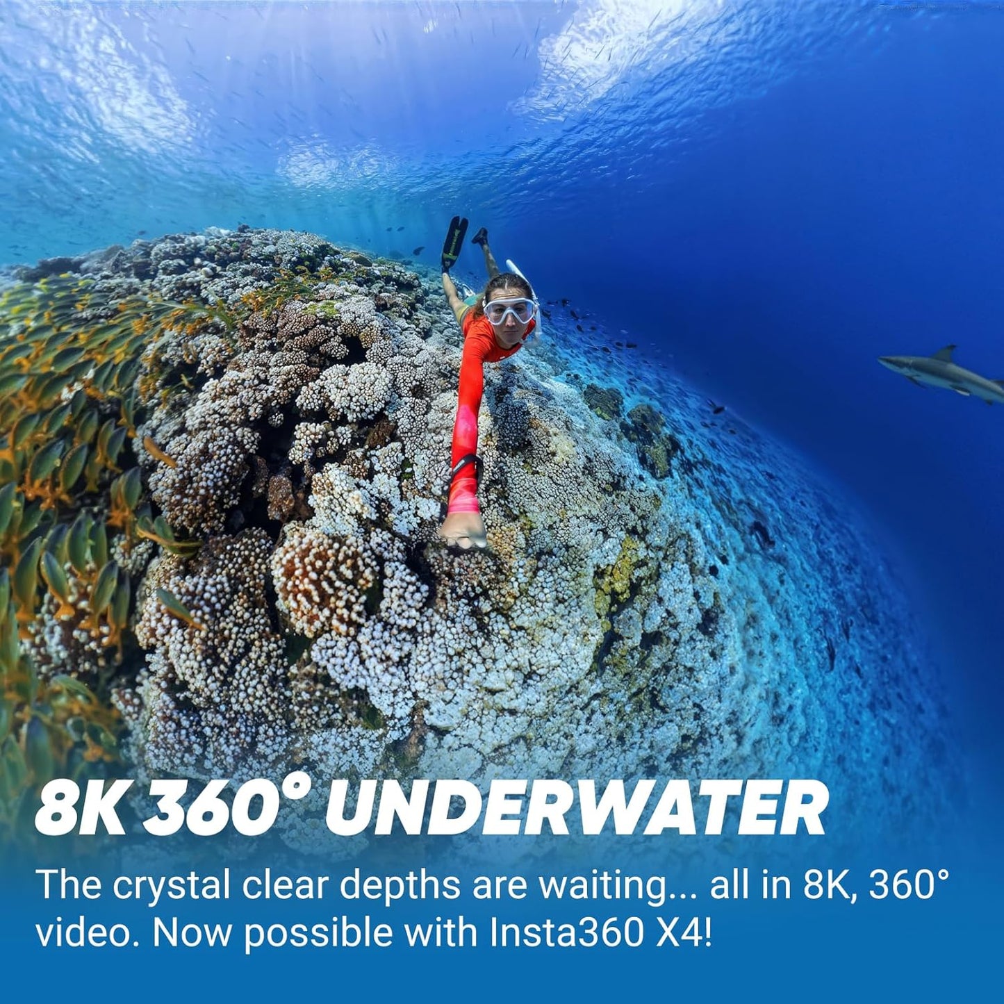 Insta360 X4 Standard Bundle - Waterproof 8K 360 Action Camera, 4K Wide-Angle Video, Invisible Selfie Stick Effect, Removable Lens Guards, 135 Min Battery Life, AI Editing, Stabilization