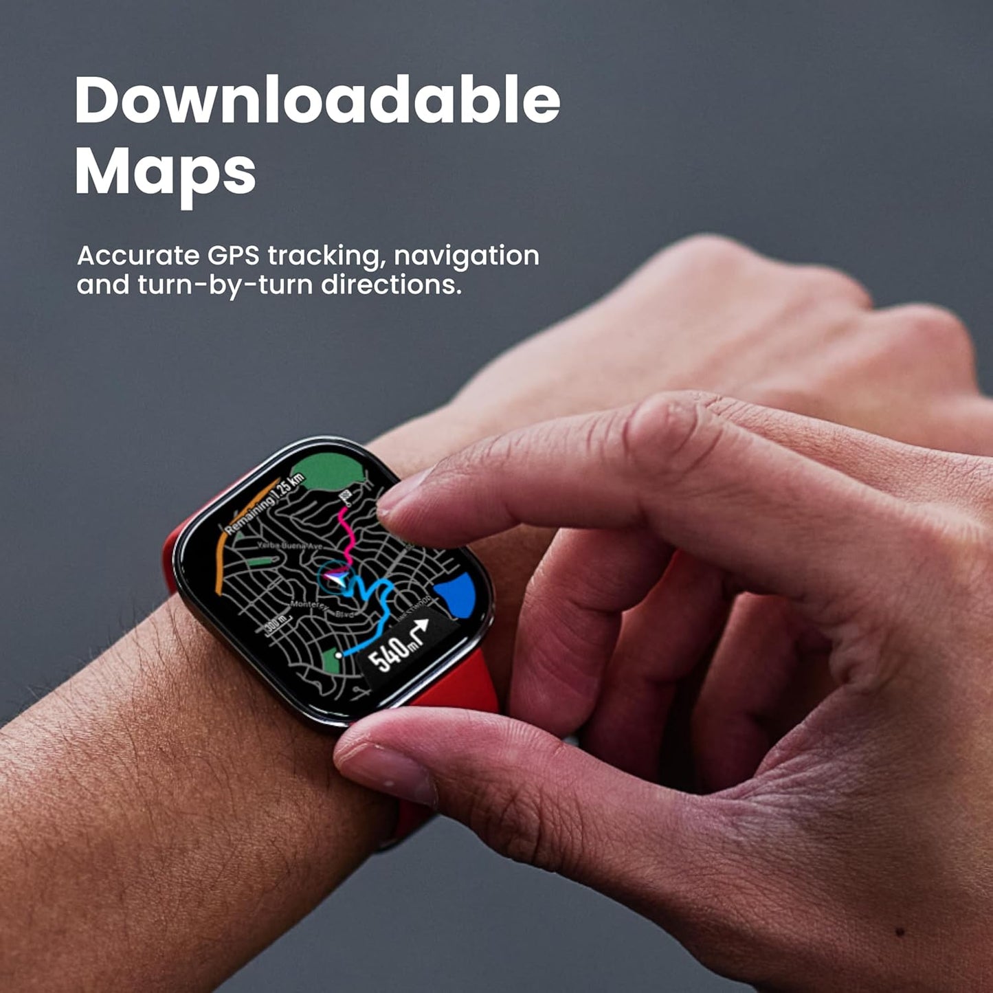 Amazfit Bip 6 Smart Watch 46mm, 14 Day Battery, 1.97" AMOLED Display, GPS & Free Maps, AI, Bluetooth Call & Text, Health, Fitness & Sleep Tracker, 140+ Workout Modes, 5 ATM Water-Resistance, Blush