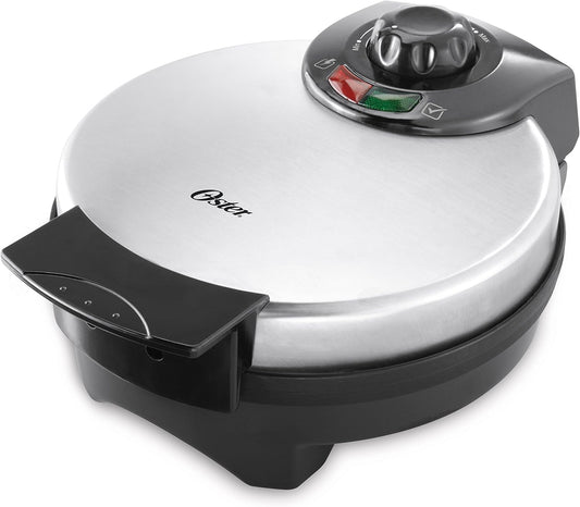 Oster Belgian Waffle Maker, 8", Stainless Steel - PuriLite