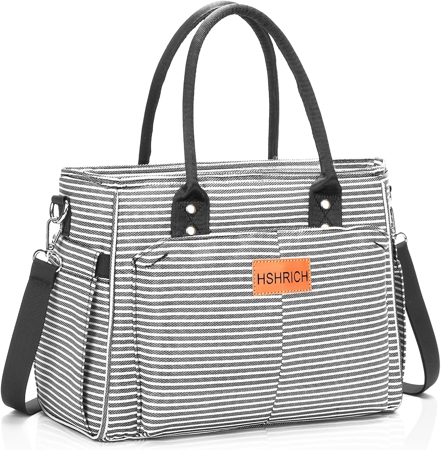 Lunch Bag for Women, Insulated Lunch Box for Work, Large Leakproof Cooler Purse with Side Pockets & Removable Shoulder Strap Women's Lunch Tote Bag for Picnic Work Beach Cute Lunch Bags (Heart)