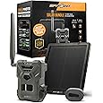 SPYPOINT Flex-S Dark Ultimate Pack Solar Outdoor Cellular Trail Camera - Integrated Solar Panel, No WiFi Needed, Night Vision Motion Activated, Dual-Sim LTE, 40MP Photos and 1080p w/Sound