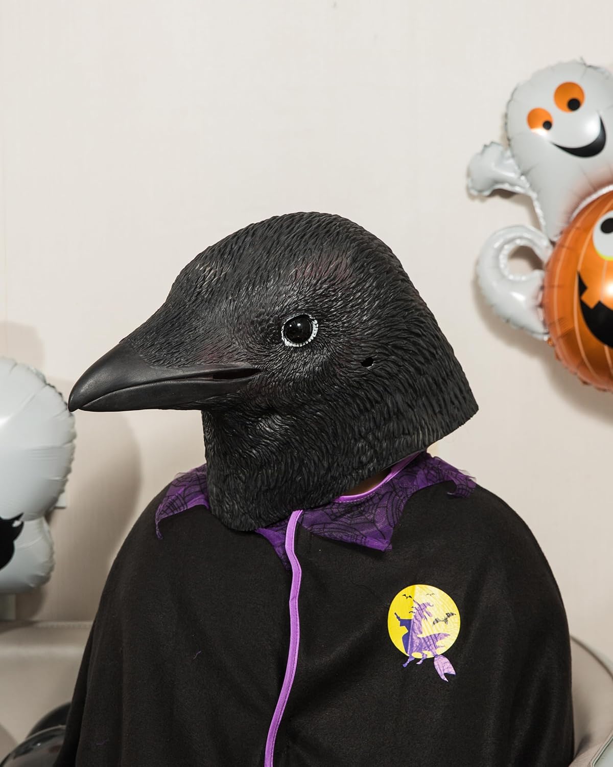 Creepy Party Halloween Mask Black Crow Masks Novelty Halloween Costume Party Animal Bird Face Crow Head Mask