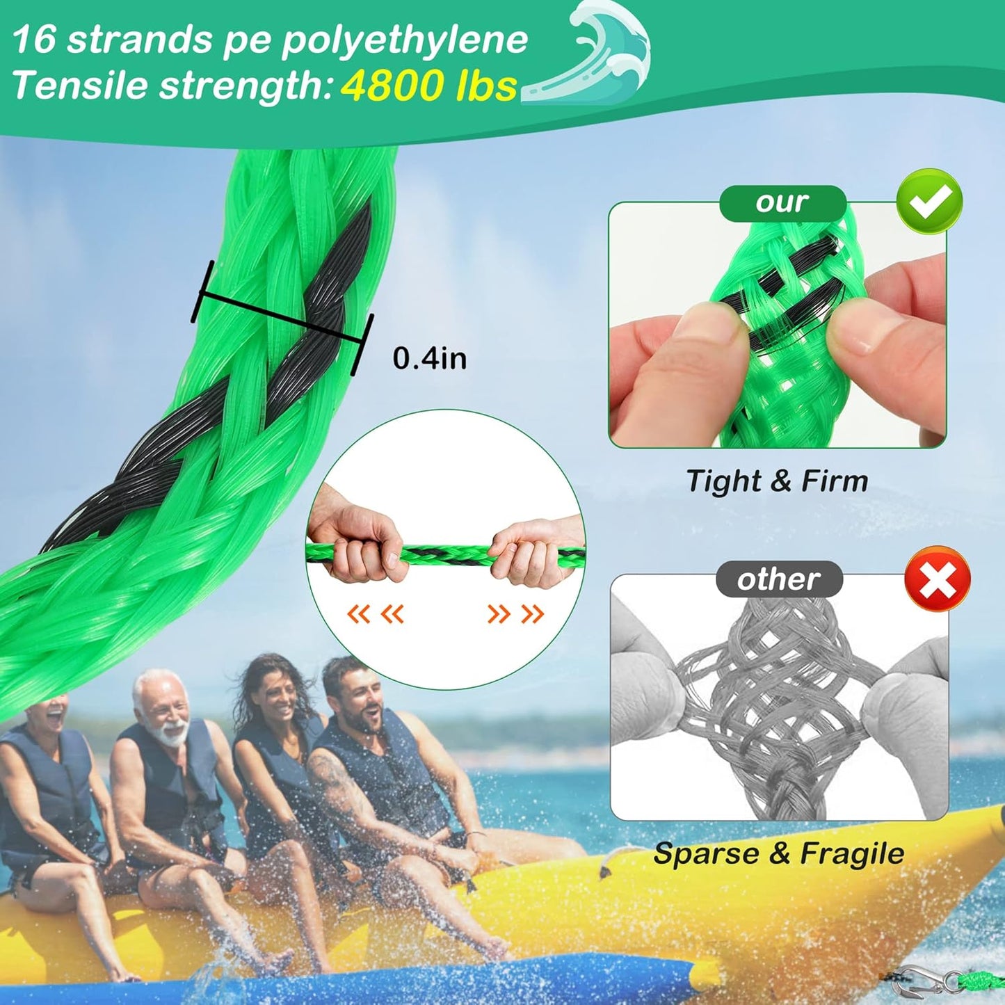 Purilite Select Self-Centering Tow Harness for Watersports