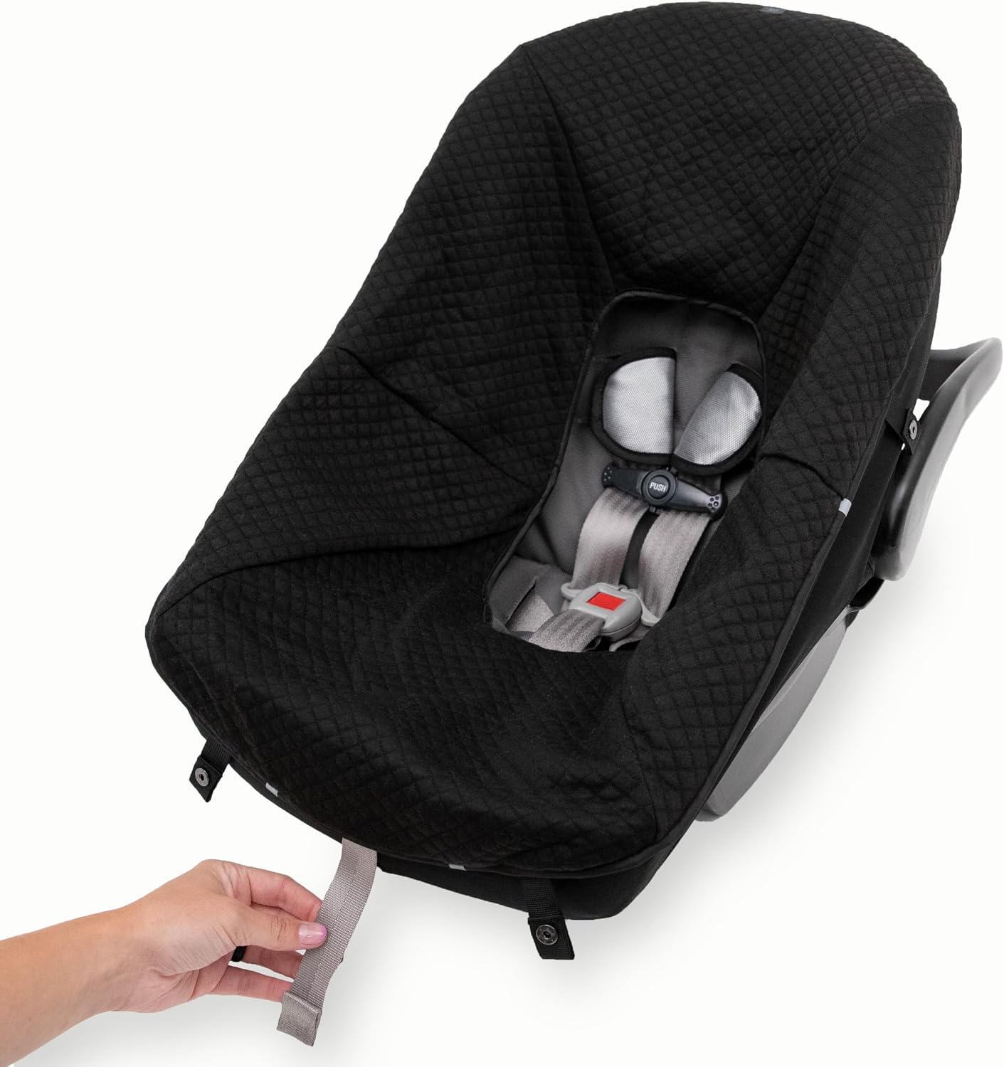 Little Unicorn Infant Car Seat Footmuff | Weather Resistant Bunting Bag | Universal Fit for Baby Car Seat & Travel System | Open Back Design | Non-Slip Backing | Easy Magnetic Closures | Machine Wash