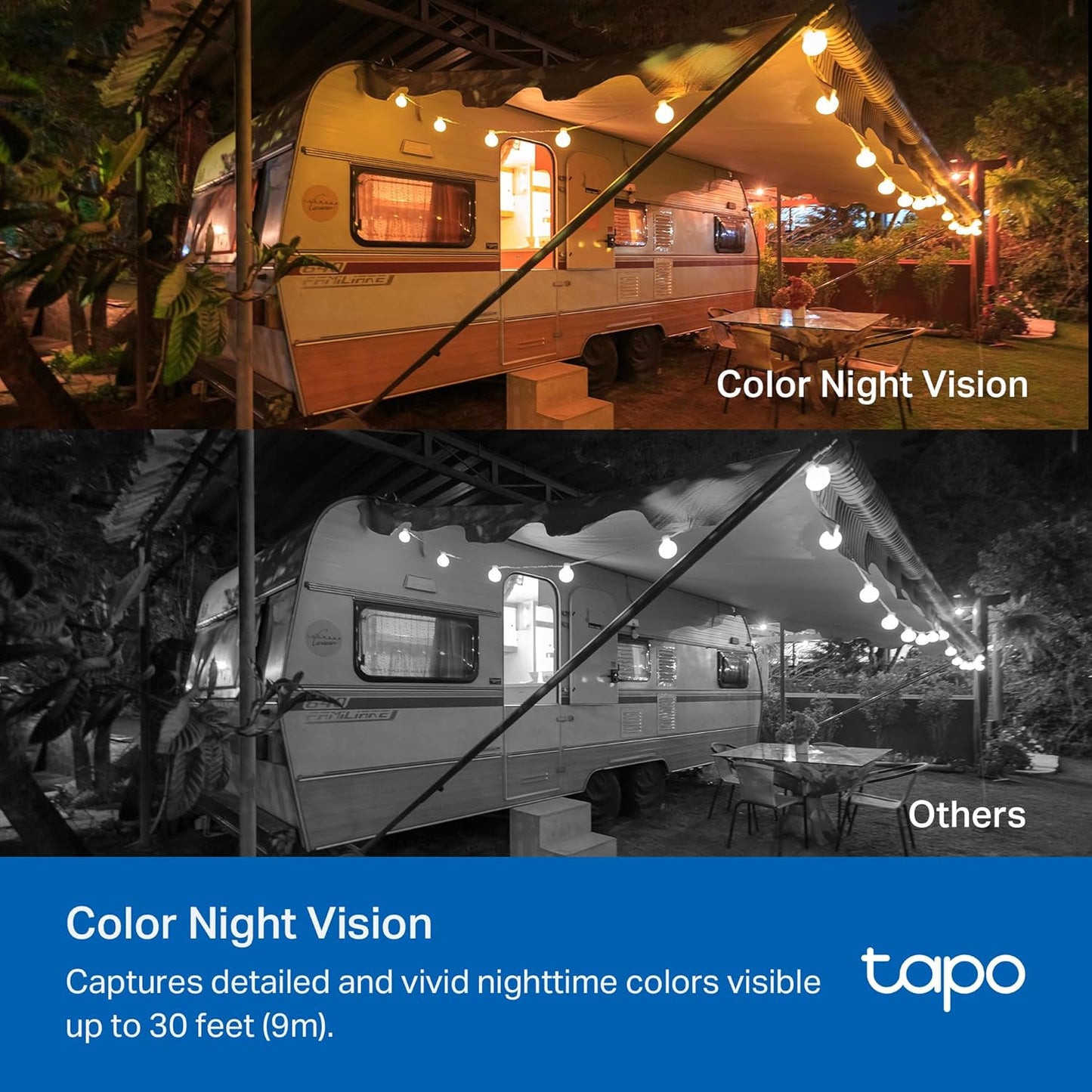 TP-Link Tapo SolarCam 2K, Outdoor Battery Camera w/Solar Panel Base, Wireless Camera, 2K QHD, 150° Super-Wide FOV, Free Person/Vehicle/Pet Detection, SD/Cloud Storage, Starlight Color Night Vision