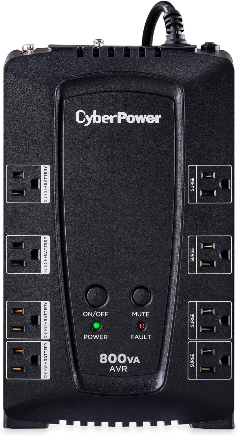 CyberPower CP685AVRG AVR UPS System, 685VA/390W, 8 Outlets, Compact