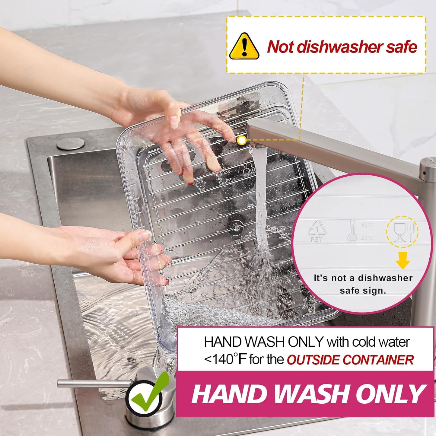 Purilite Select Clear Compartmentalized Snack Box