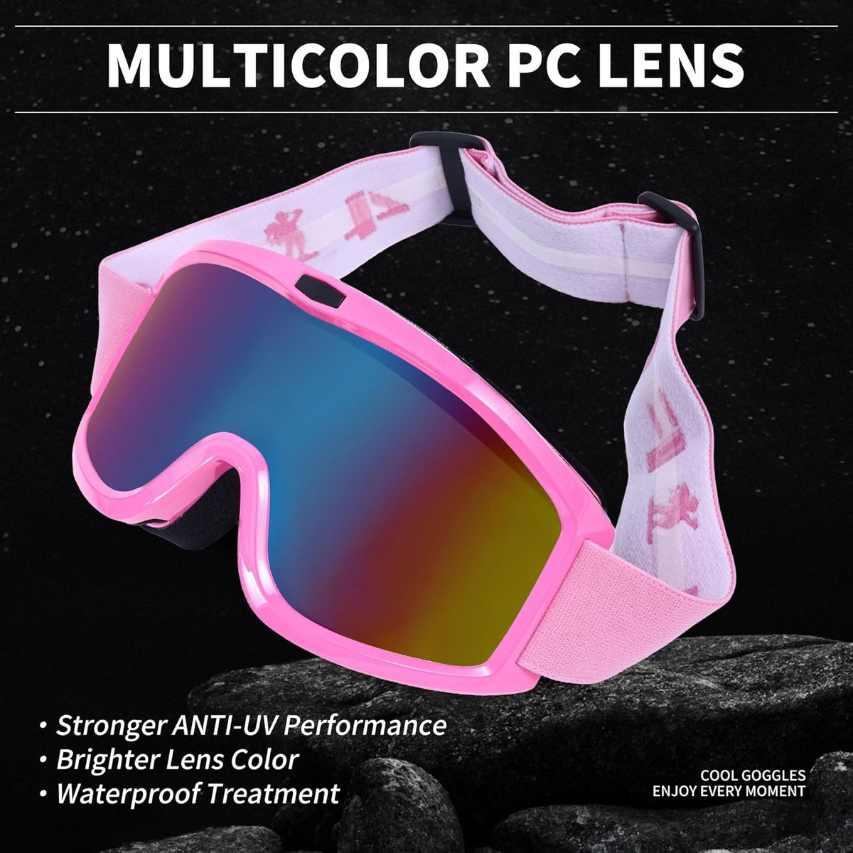 Upgraded Motocross Goggles, Motorcycle Gear ATV Dirt Bike Riding Racing MX & MTB Eyewear - PuriLite