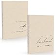 WeddingGiftsWedding Vow Books His and Hers Soft Touch Gold Foil Engraving Vow Books Wedding Essentials Wedding Accessories(TR-HH-Black) - PuriLite