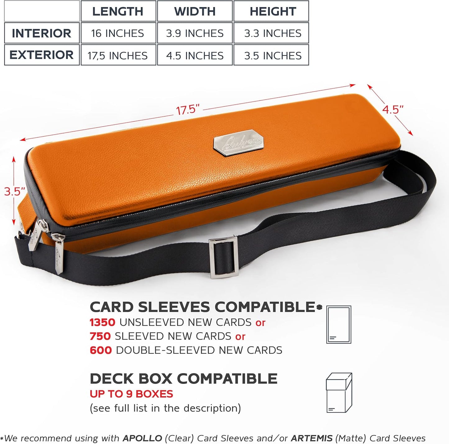 Pink Bolt Card Carrying Case - Playing Card Case Deck Box Storage, Compatible with TCG, Magic: the Gathering Commander MTG, YuGiOh & other Trading Cards (+ 100 Apollo Sleeves)