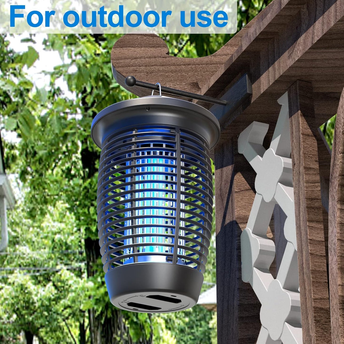 PALONE Bug Zapper Lamp 4500V 20W Light Electric Shock Pest, Electronic Bug Zapper Electric Shock Pest, Plug-in Bulbs Used in Homes,Gardens, Suitable for Indoor and Outdoor Waterproof