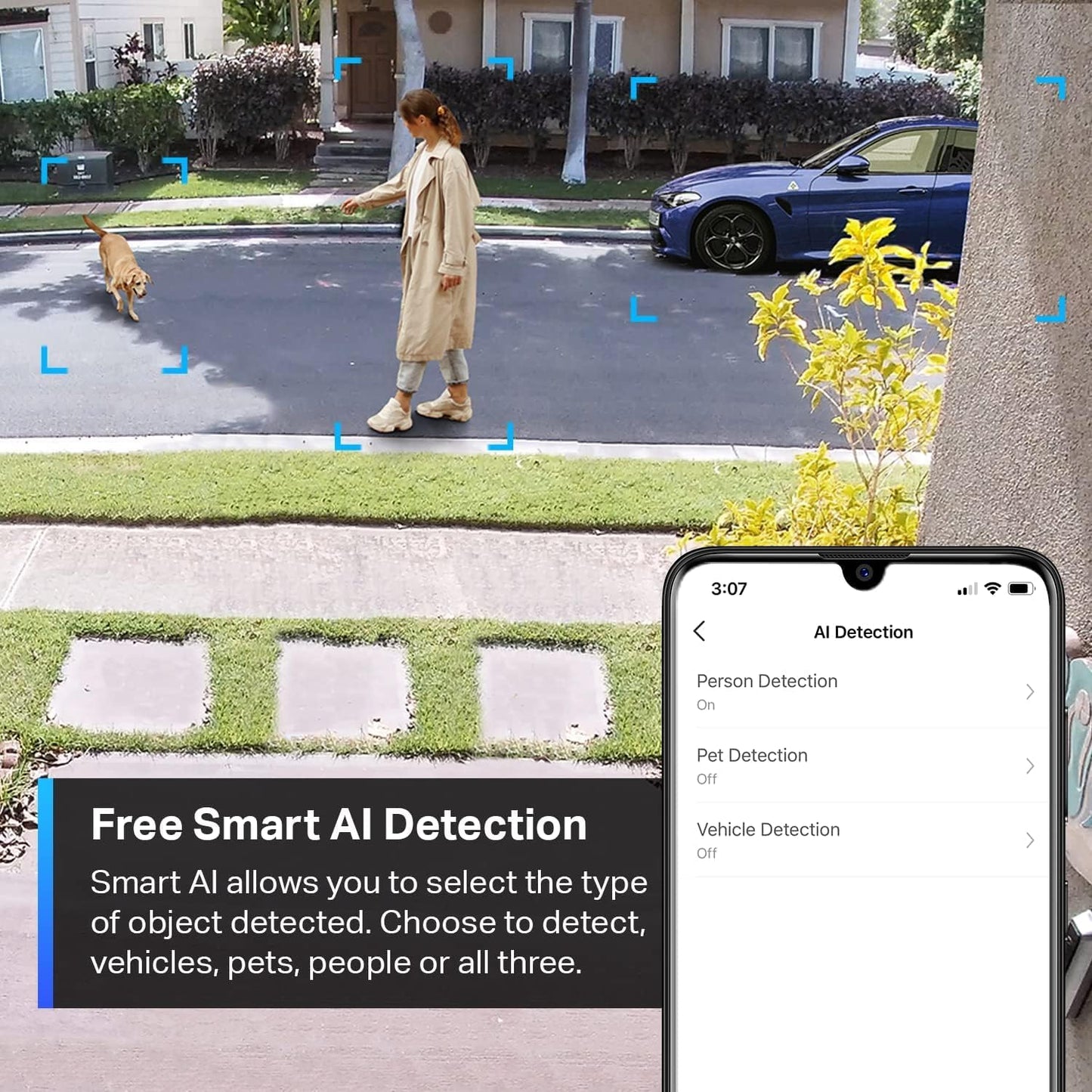 TP-Link Tapo SolarCam 2K, Outdoor Battery Camera w/Solar Panel Base, Wireless Camera, 2K QHD, 150° Super-Wide FOV, Free Person/Vehicle/Pet Detection, SD/Cloud Storage, Starlight Color Night Vision