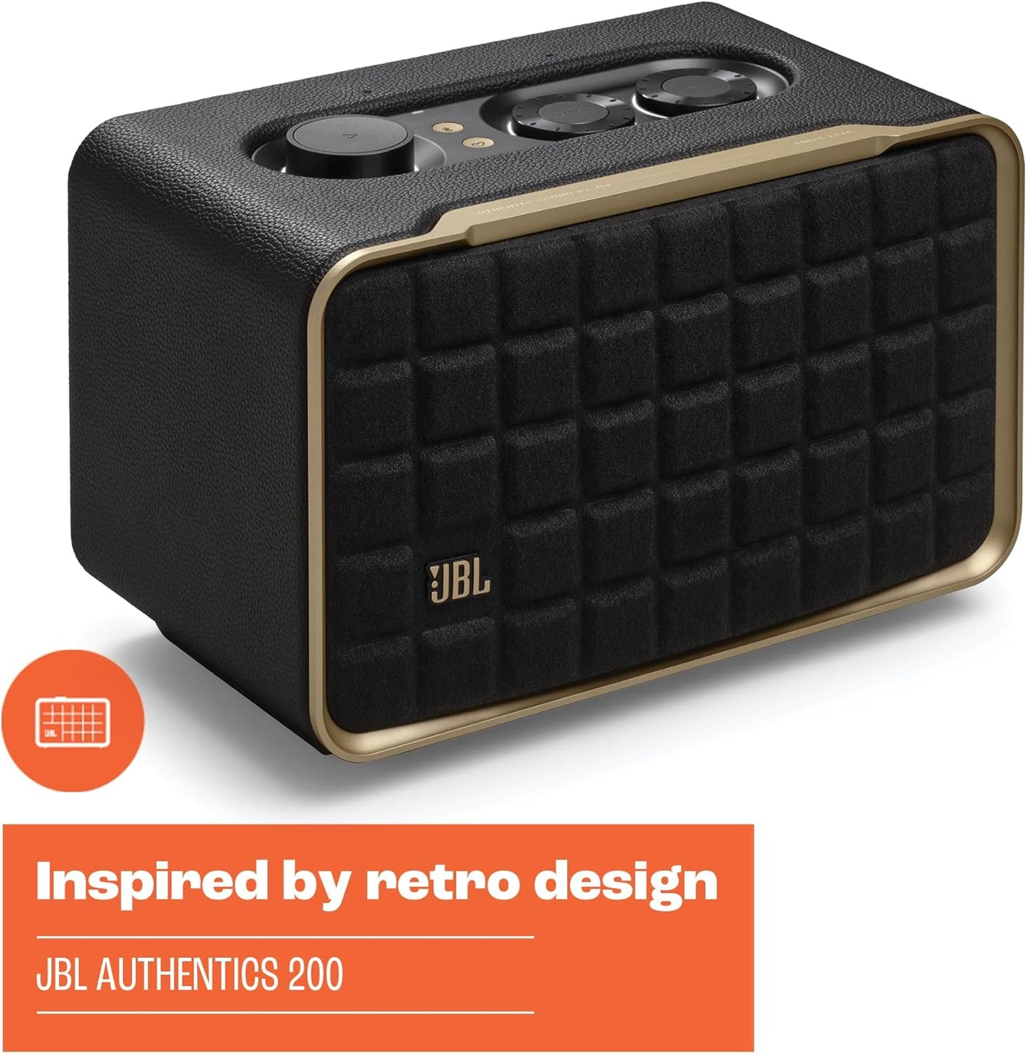 JBL Authentics 300 - Wireless Home Speaker, Music Streaming Services via Built-in Wi-Fi, Built in Battery, Built in Alexa and Google Assistant