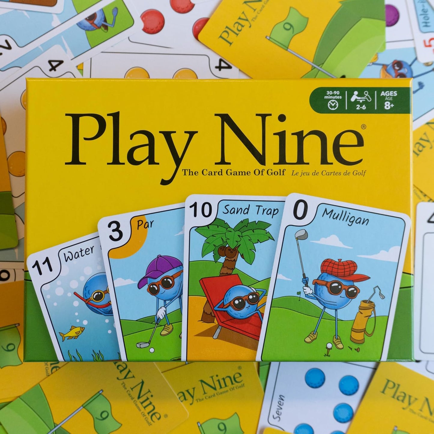 Play Nine - The Card Game of Golf, Best Card Games for Families, Strategy Game for Couples, Fun Game Night Kids, Teens and Adults, The Perfect Golf Gift