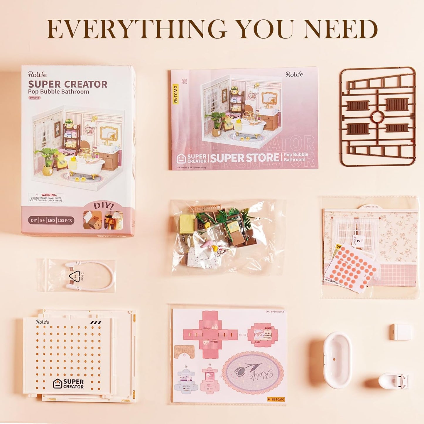 Purilite Select Super Creator DIY Plastic Miniature House