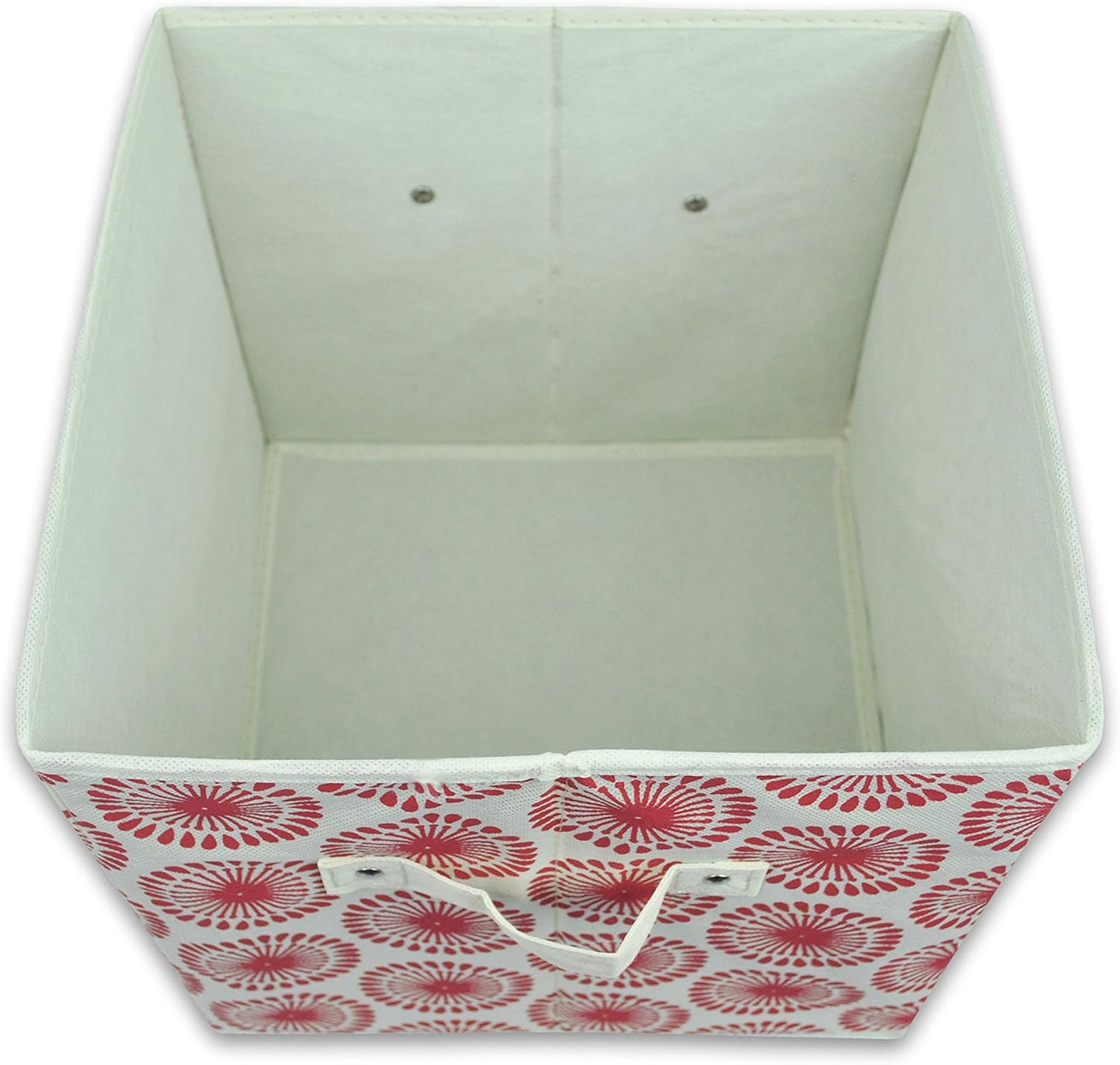 DII Foldable Fabric Storage Containers for Nurseries, Offices, Closets, Home Decor, Cube Organizers & Everyday Storage Needs, (Large - 11 x 11 x 11) Scroll Nautical Blue - Set of 2