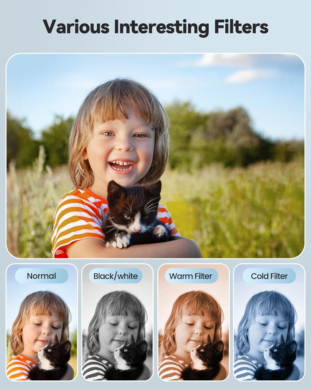 64GB Digital Camera for Kids Photography: 48MP Mini Camera Anti Shake 1080P Video Camera Autofocus 16X Zoom Anti Shake Point and Shoot Camera 2 Batteries Gift for Kid Student Beginner Black