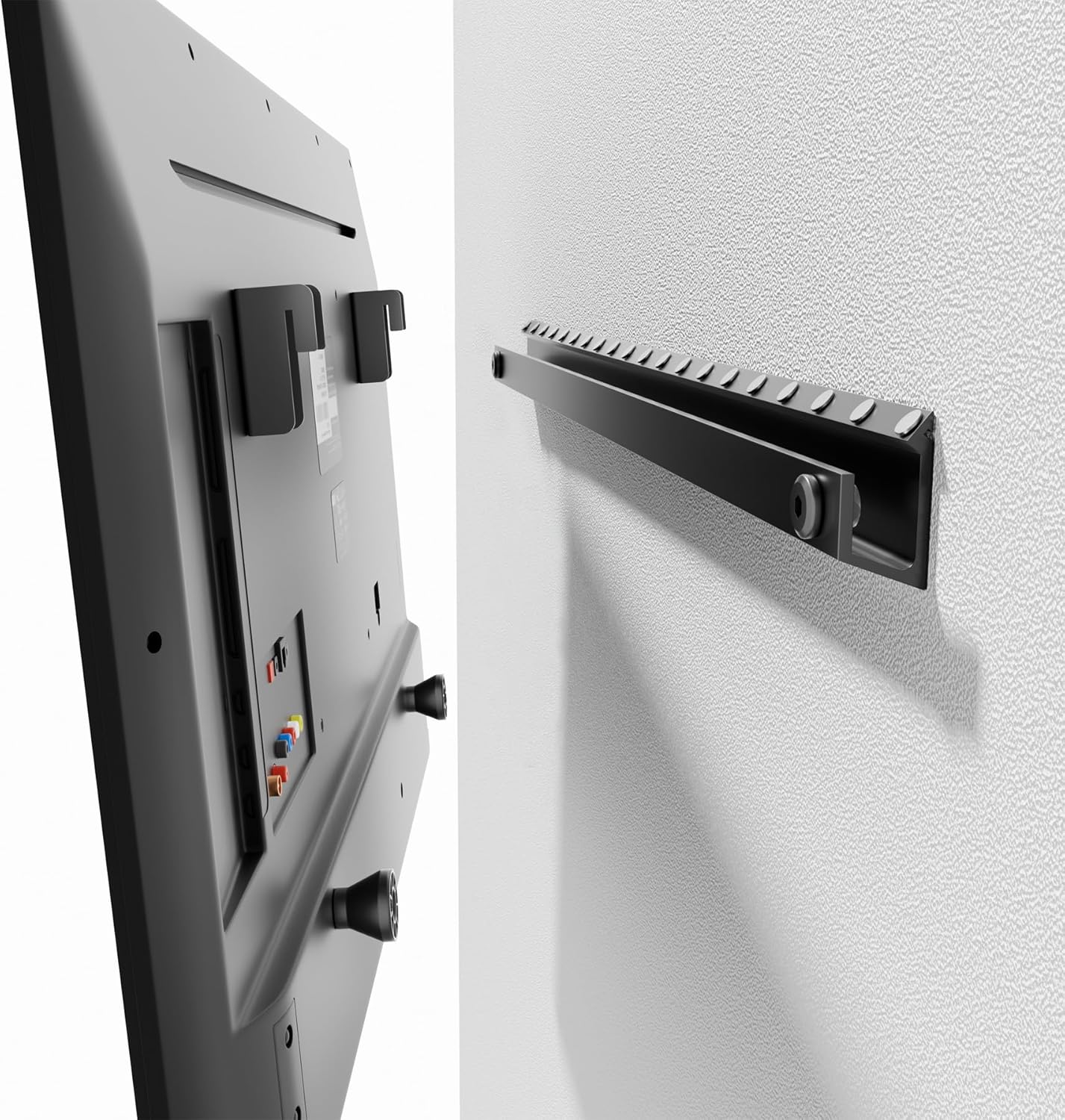 Auoace No Stud TV Wall Mount for 22-55 inch TVs, Drywall Studless TV Hanger Tilts Up to 5°, Low Profile Studless TVs Wall Mount, Easy to Install for Bedroom, Living Room
