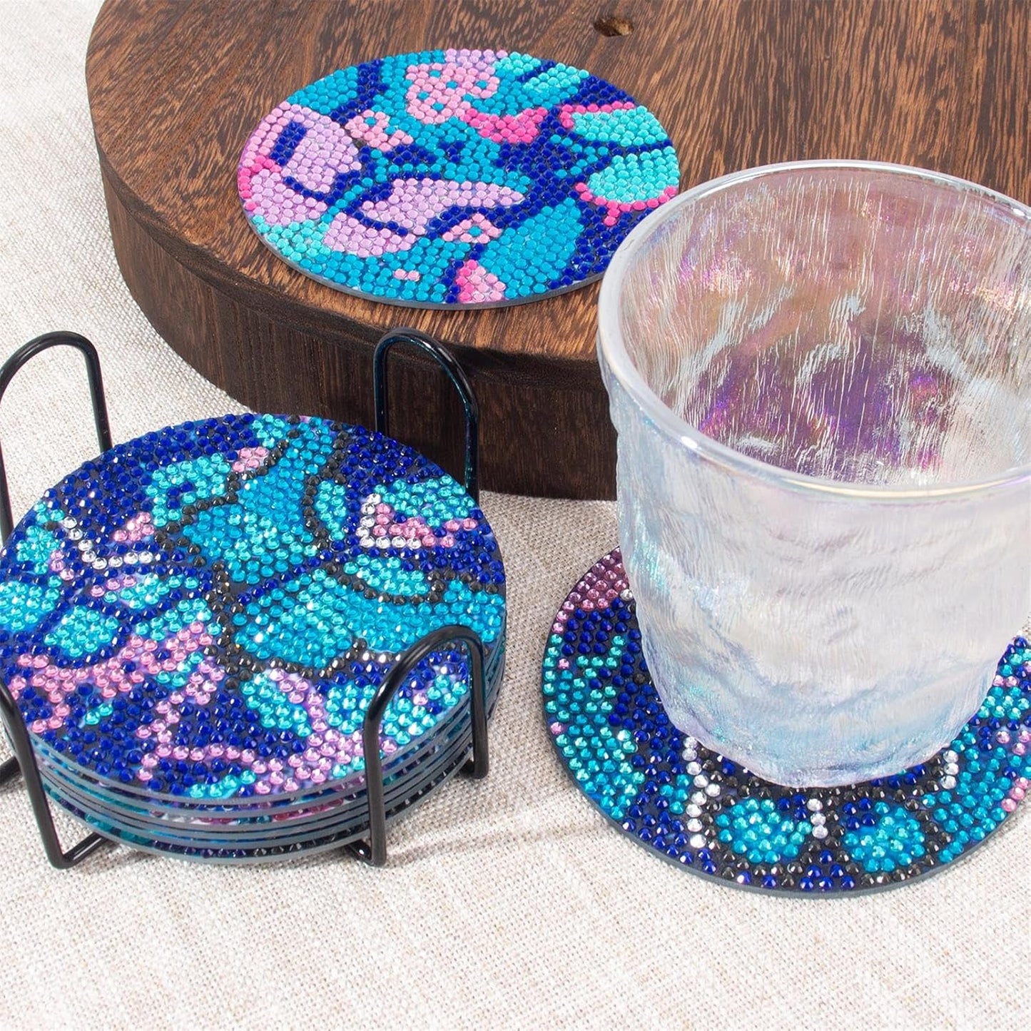 Purilite Select Cat Diamond Art Coasters Kit