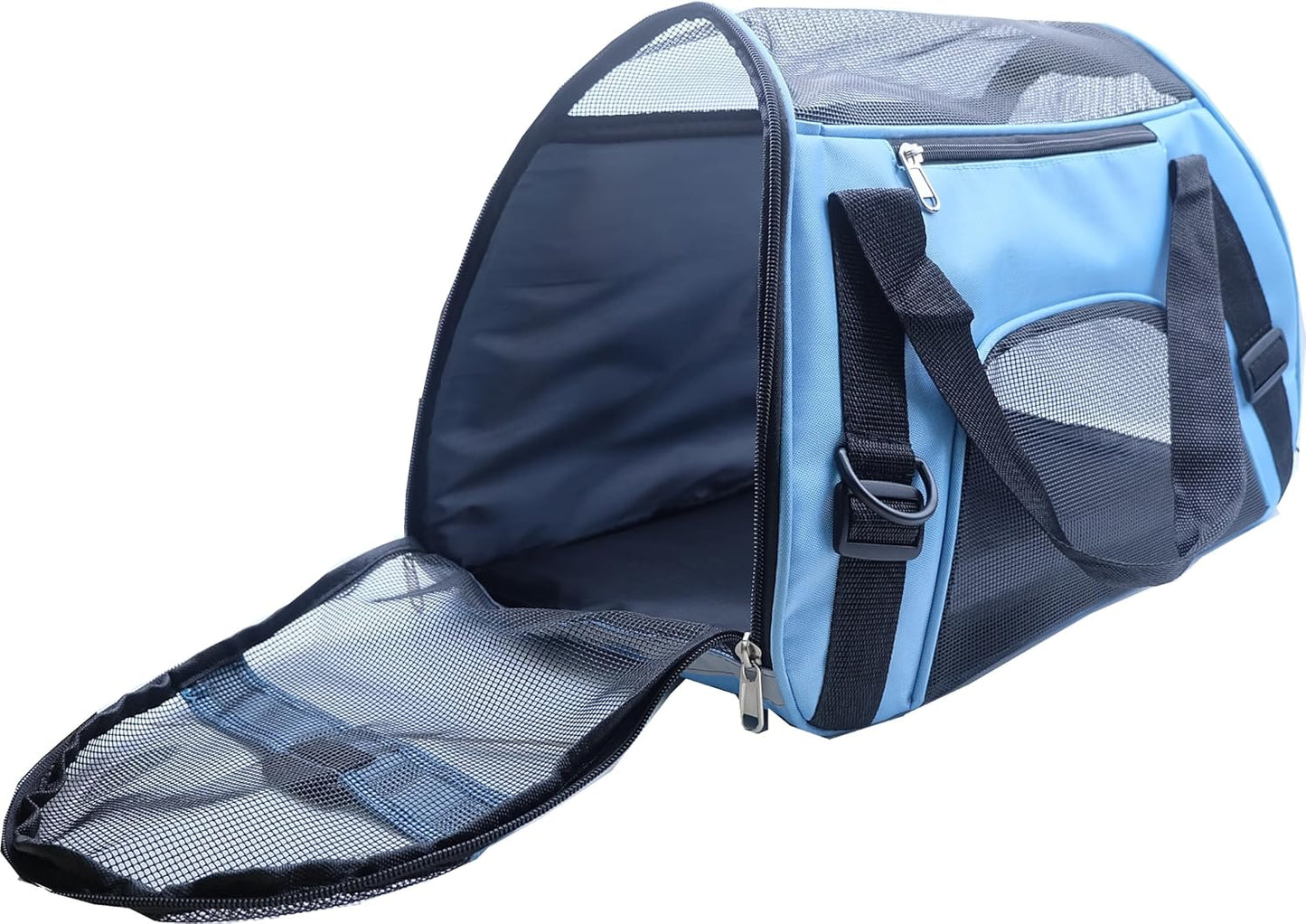 Dotala Cat Carrier,Collapsible Soft-Sided Pet Travel Carrier,Airline Approved Small Dog Cat Carrier for Small Puppy and Cats (Blue)