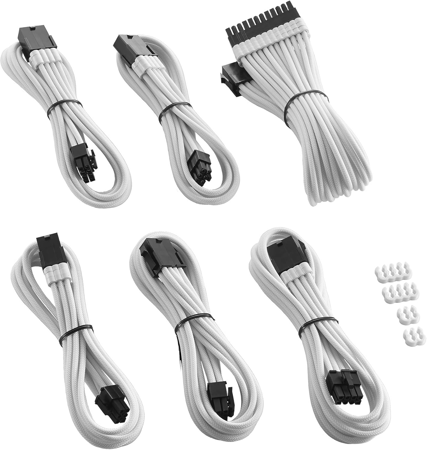 CableMod Pro ModMesh Sleeved Cable Extension Kit (White)