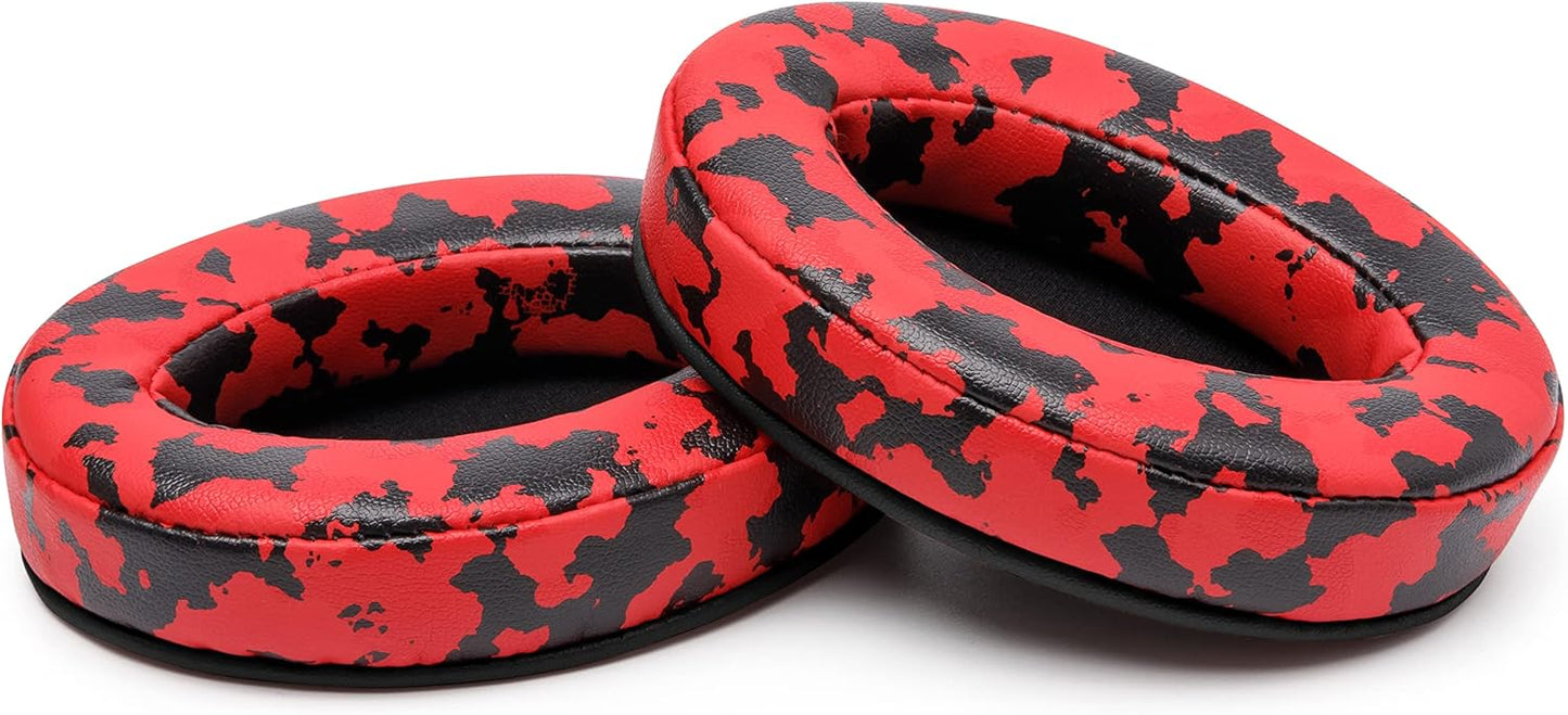 WC PadZ - The Ultimate Upgraded Earpads by Wicked Cushions - Compatible with Audio Technica, HyperX, SteelSeries Arctis & More - Extra Thick - Bigger Opening - Softer Memory Foam | (90s Black)