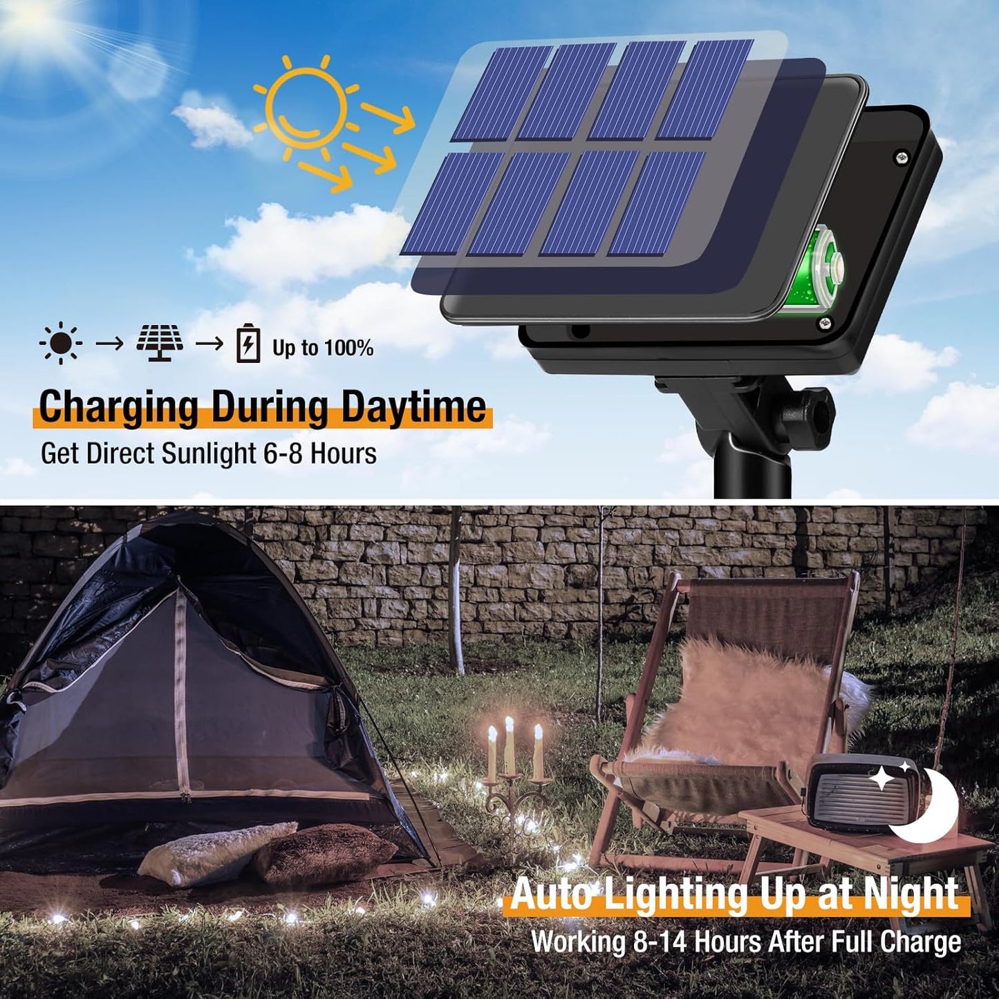 Purilite Select 2-Pack Solar Fairy String Lights