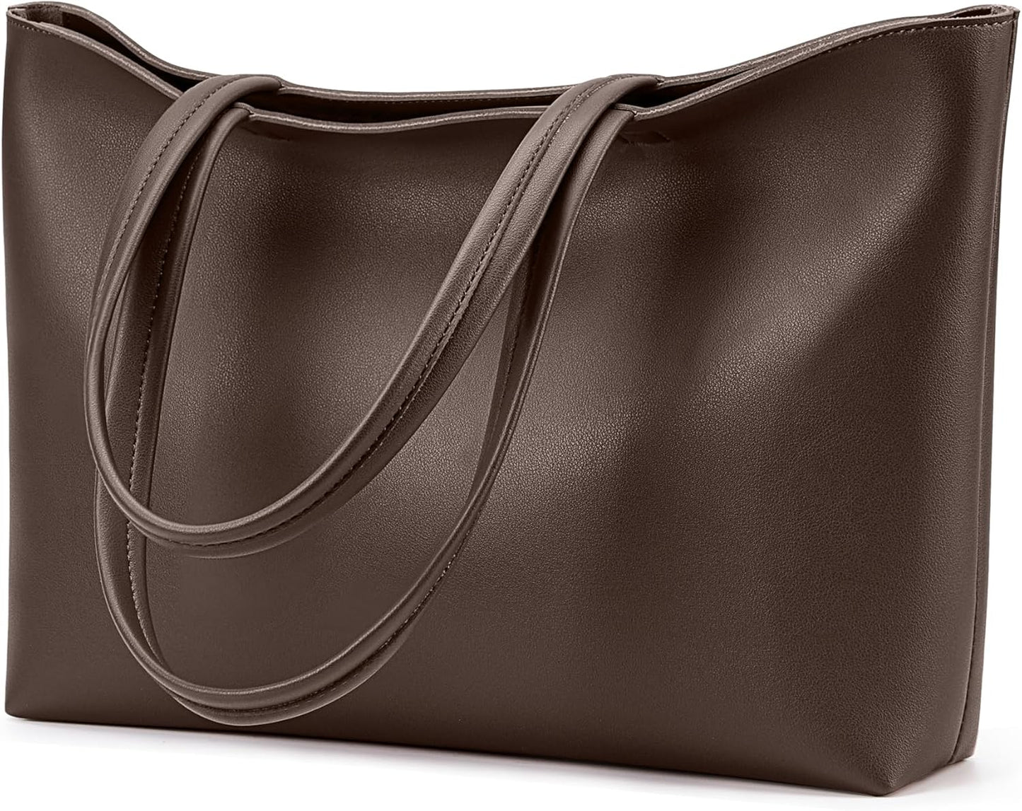 KALIDI Tote Bag Zipper Shoulder Bag Faux Leather Purses for Women Large Casual Handbag Work Dating College