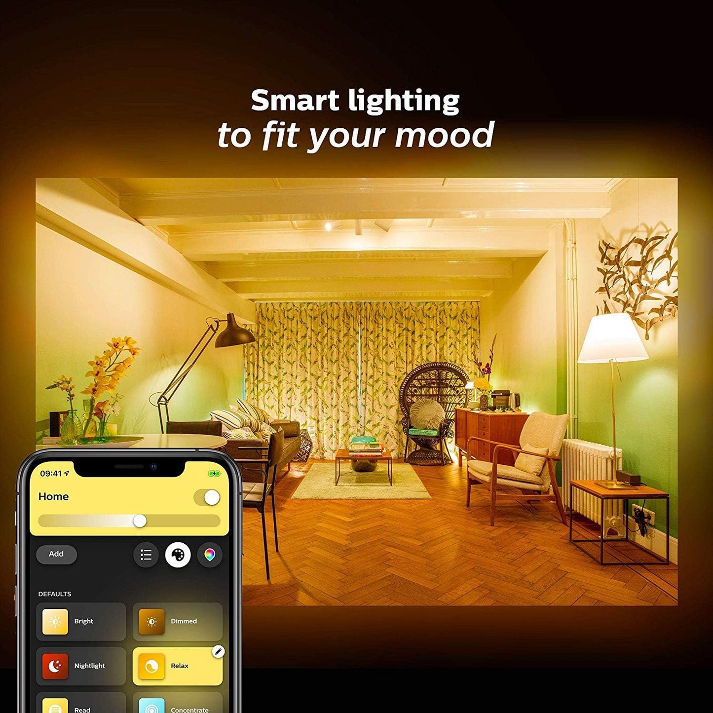 Philips Hue White and Colour Ambiance A19 E26 LED Smart Bulb, Bluetooth & Zigbee Compatible (Hue Hub Optional), Works with Alexa & Google Assistant A Certified for Humans Device (562785),3 Pack