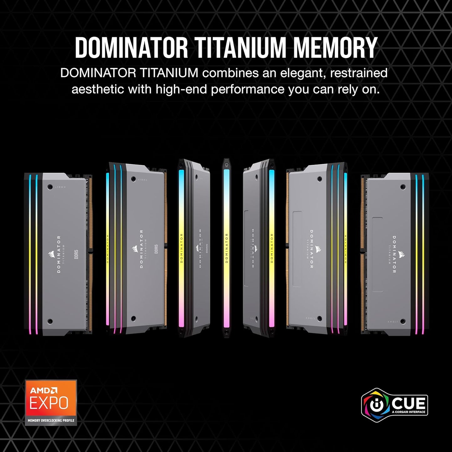 CORSAIR Dominator Titanium RGB DDR5 RAM 96GB (2x48GB) 6000MHz CL30-36-36-76 1.40V AMD Expo Intel XMP 3.0 Desktop Computer Memory – White (CMP96GX5M2B6000Z30W)