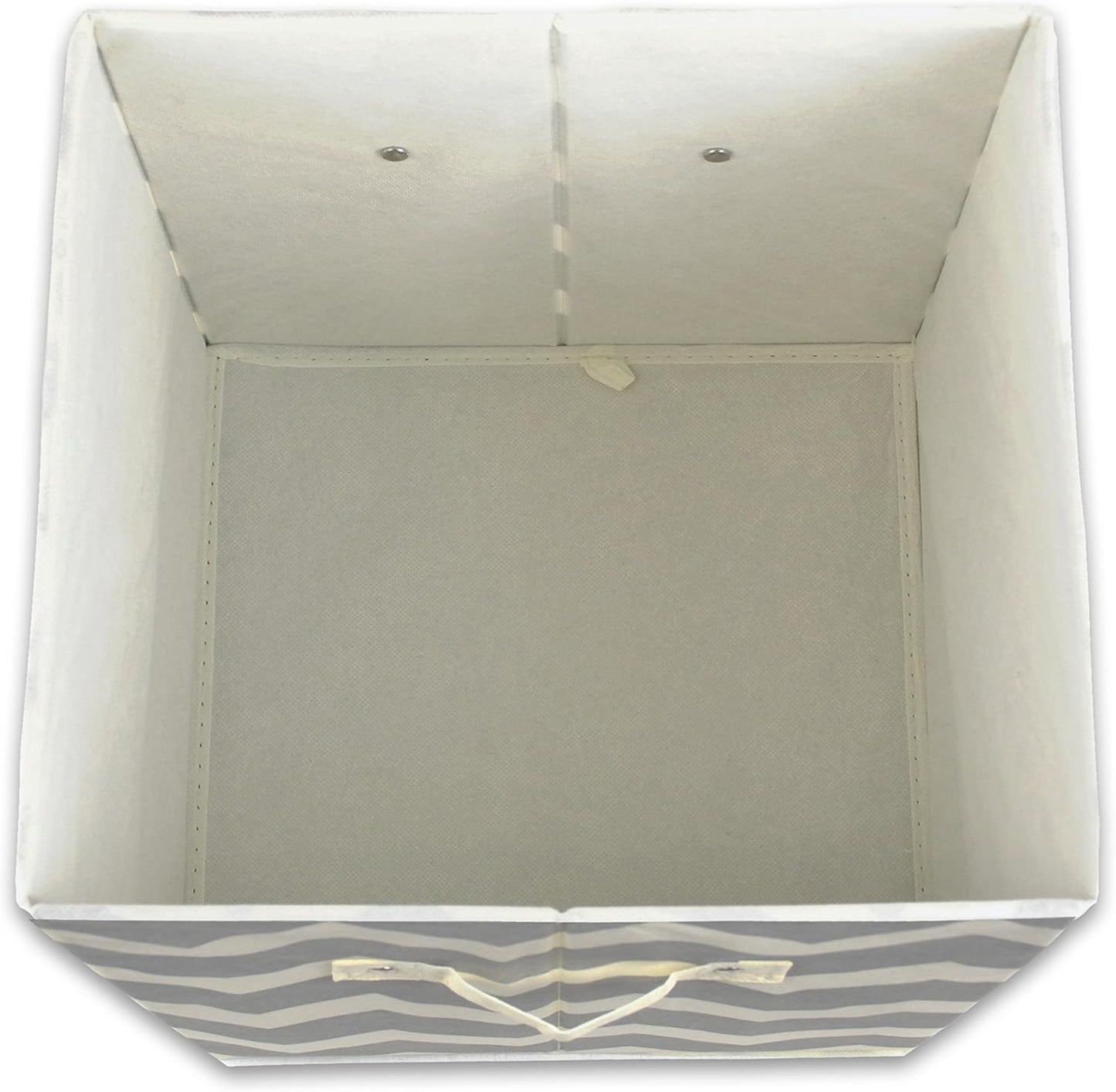 DII Foldable Fabric Storage Containers for Nurseries, Offices, Closets, Home Decor, Cube Organizers & Everyday Storage Needs, (Large - 11 x 11 x 11) Scroll Nautical Blue - Set of 2