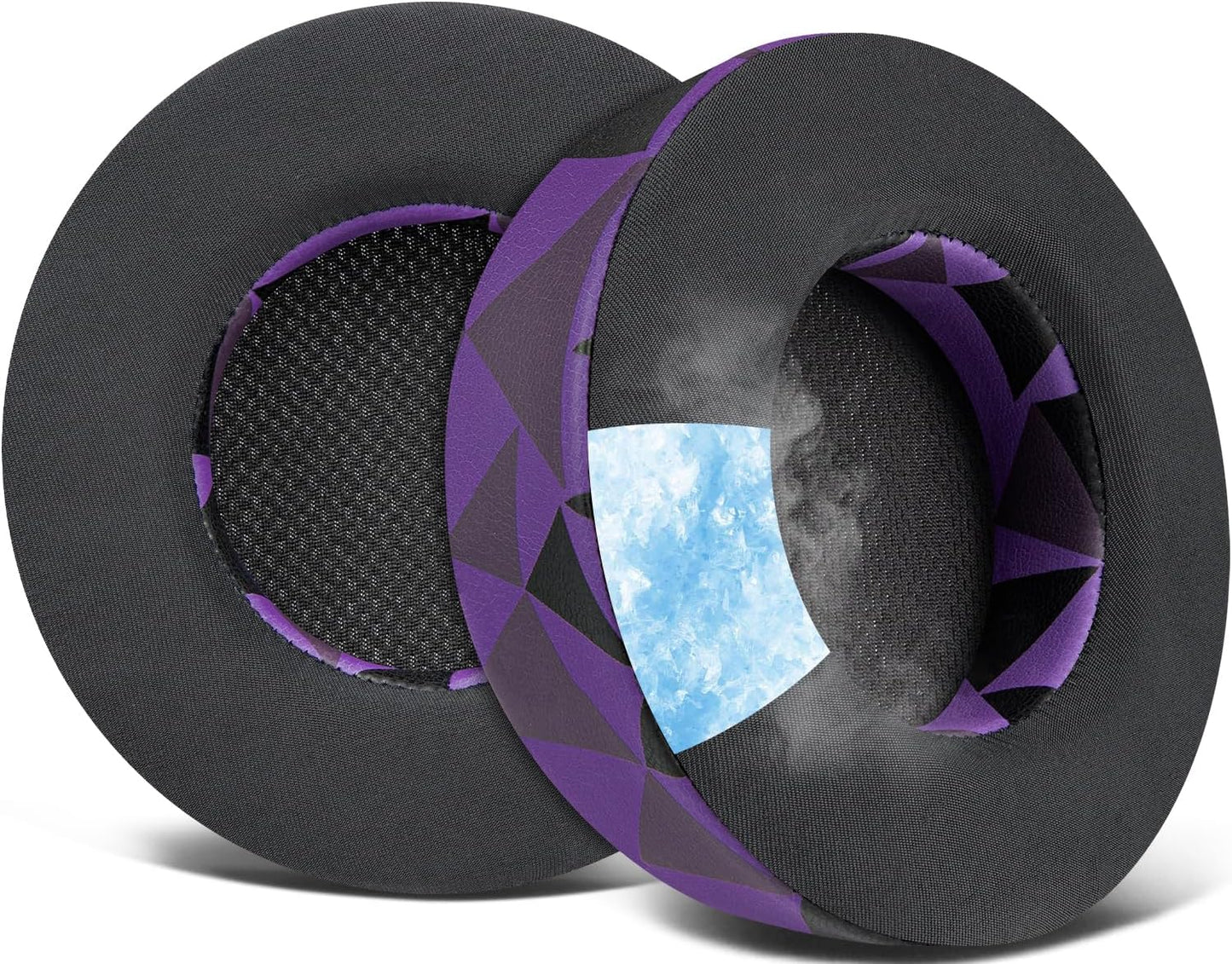 SOULWIT Cooling Gel Ear Pads Replacement for Corsair Virtuoso RGB Wireless XT SE Gaming Headset, Earpads Cushions with High-Density Noise Isolation Foam, Added Thickness - Black