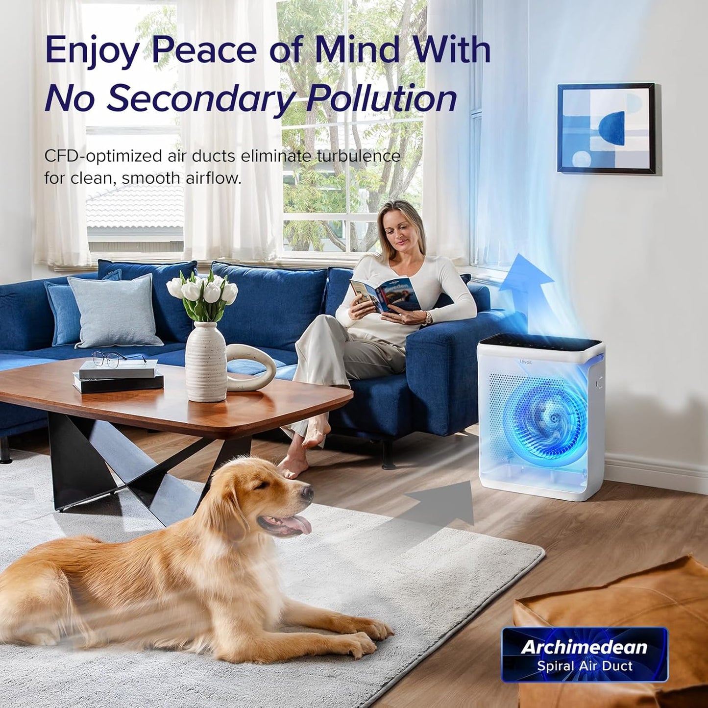 LEVOIT Air Purifiers Large Room bedroom Home Up to 1875 ftยฒ with Washable Filters, Smart WiFi Air Quality Monitor, HEPA Sleep Mode and Auto Mode, Removes Allergies, Pet Hairs, Smoke, Dust, Vital 200S