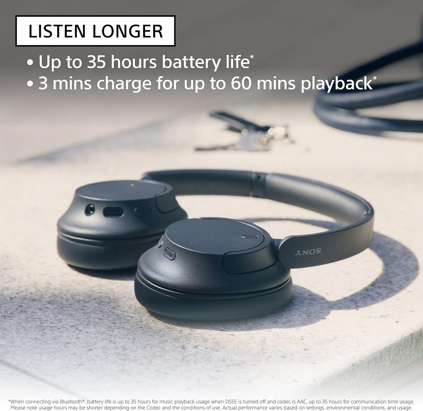 Sony WH-CH720N Noise Cancelling Wireless Headphones Bluetooth Over The Ear Headset with Microphone and Alexa Built-in, White New