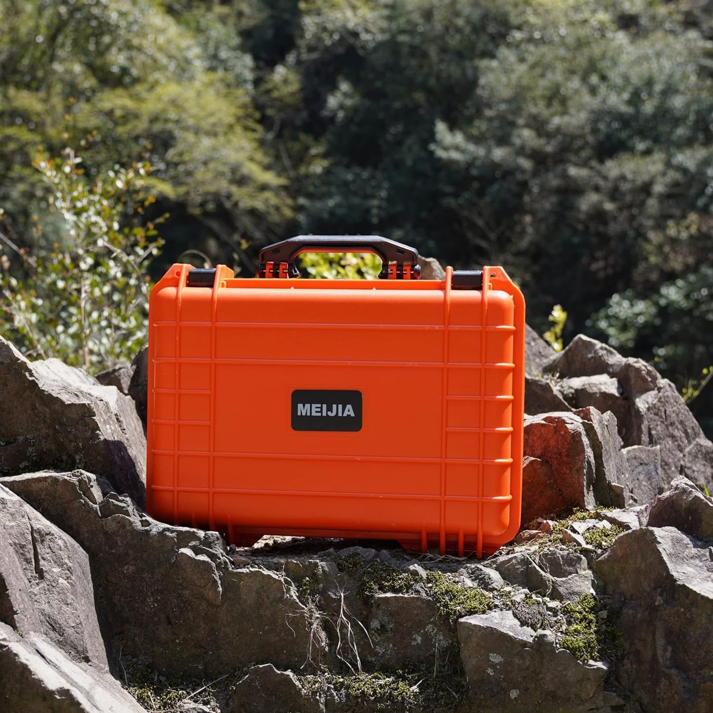 MEIJIA All Weather Portable Waterproof Hard Case,Camera Case with Customizable Fit Foam, Perfectly Protection of Camera, Drones,Pistols,Lens,Equipments,18.5 x14.06x6.93inches